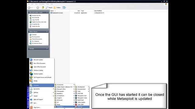 Metasploit Framework 3 2 on Windows XP смотреть онлайн