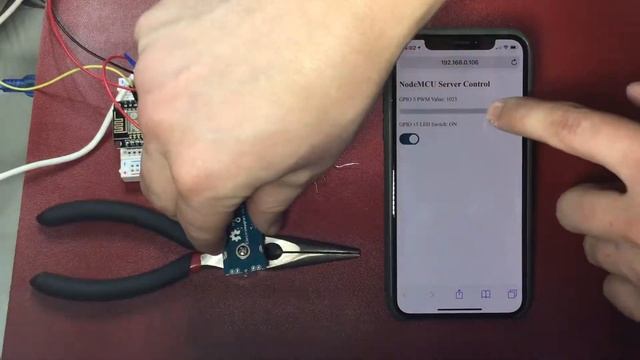 NodeMCU Arduino WiFi Server Demonstration with PWM and LED Blink смотреть онлайн