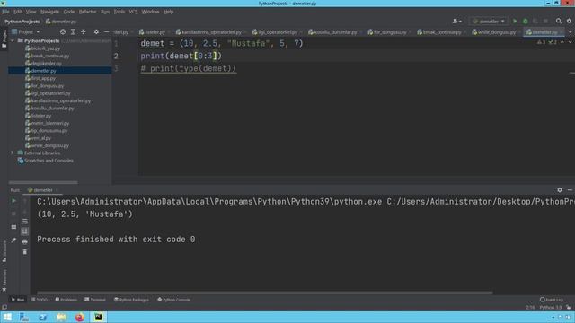 Python 3 Dersleri 20 - Demetler (Tuples) смотреть онлайн