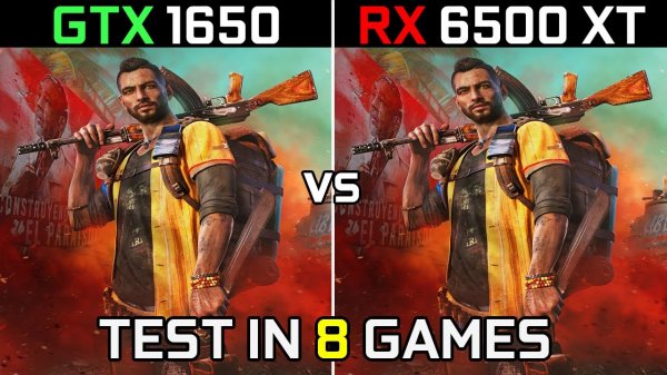 RX 6500 XT vs GTX 1650 Тест в 8 играх