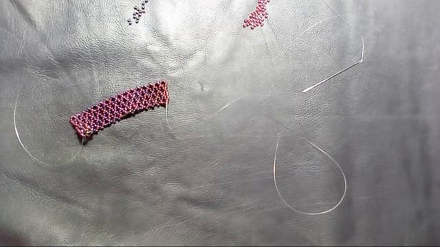 Начинаем браслет на бисерной сетке . смотреть онлайн