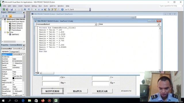 Membuat Konversi Satuan Menggunakan VBA||Microsoft Excel 2010 смотреть онлайн