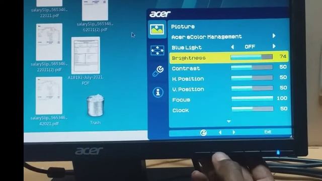How to Adjust Monitor Brightness in Manual | ACER V196HQL Monitor Complete Menu смотреть онлайн