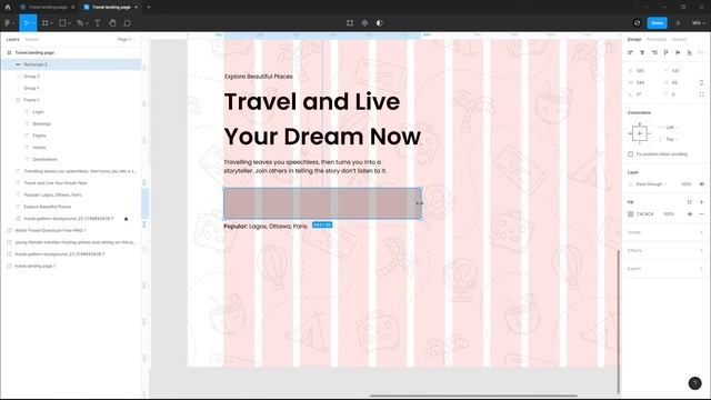 Let's Design a Travel Landing Page in Figma смотреть онлайн