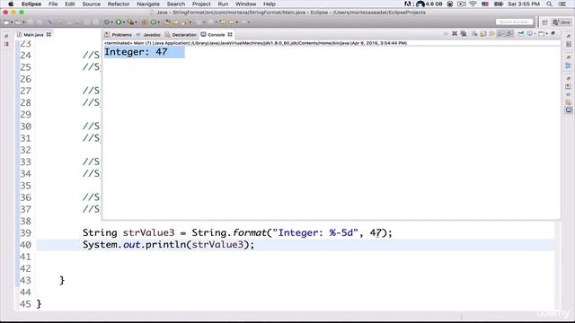 Learn Java Programming | u demy free course | String Formatting in Java Part3 | L79 смотреть онлайн
