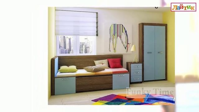 Дизайн-проект интерьера. Детская комната. Корпусная и модульная мебель Фанки. И-Магазин Лайтик смотреть онлайн