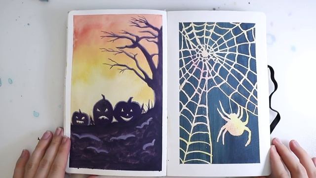 Halloween Drawing Ideas | 5 Art Projects for your Sketchbook смотреть онлайн