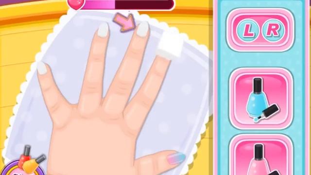 ИГРА ДЛЯ ДЕТЕЙ! Замечательный маникюр для девочки Барби! ВИДЕО ДЛЯ ДЕВОЧЕК! ОНЛАЙН-Игра ДЛЯ ДЕВОЧЕК смотреть онлайн