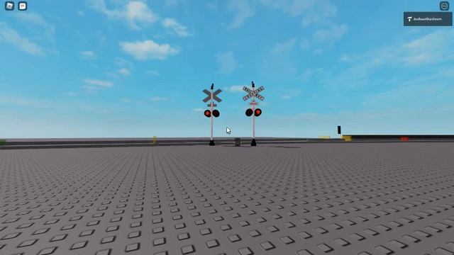 Roblox Automatic Train Passes The Railway Crossing Track 2 Times Roblox My Own Game And My Own Mode смотреть онлайн