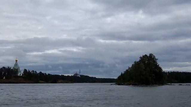 Переход Лосево - Валаам на лодке Пелла-Фиорд + Tohatsu M5B. Заход в Монастырскую бухту. смотреть онлайн
