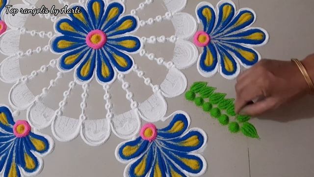 2 Stress Relief Festival Rangolis || Diwali Rangolis || Satisfying sand art by Aarti смотреть онлайн