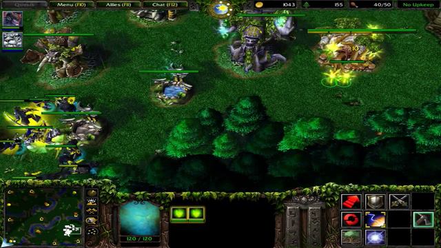WARCRAFT III - Night Elf vs Orc смотреть онлайн