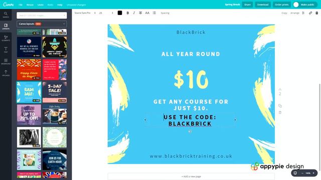 How to design Facebook post with Canva? : Lesson 14 смотреть онлайн