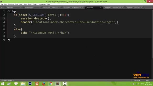 Training PHP MVC: Users manager 03 - Học Lập Trình PHP MVC Miễn Phí смотреть онлайн