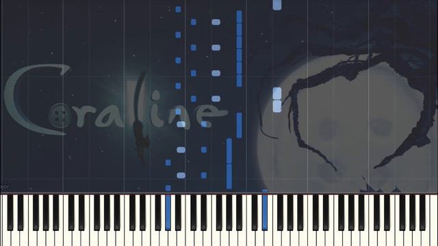 CORALINE ENDING CREDITS (Piano Tutorial) смотреть онлайн