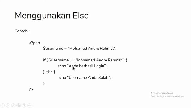 Kondisional IF & ELSE pada PHP #16 смотреть онлайн