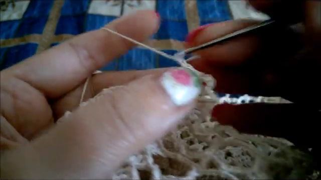 Вяжем салфетку "Флоранс" Часть.4 смотреть онлайн