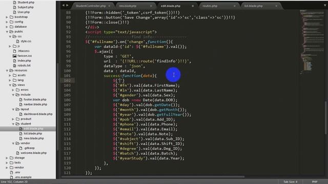 how to insert update delete using ajax in laravel 5.1 path 4 смотреть онлайн
