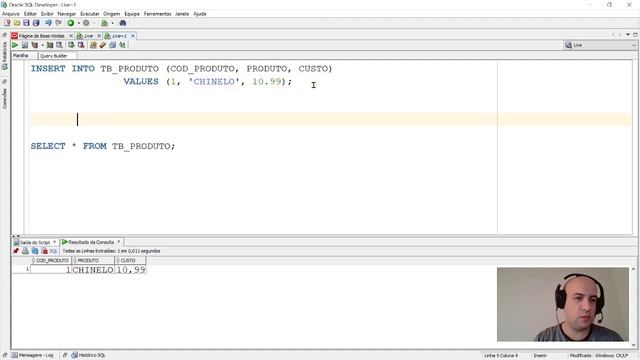 ? Preparando para desafio do e-book - SQL 101 funções nativas no Oracle - insert into tabela de pro смотреть онлайн