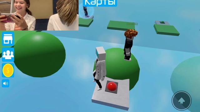 Играем в обби на двоих !!!??? смотреть онлайн