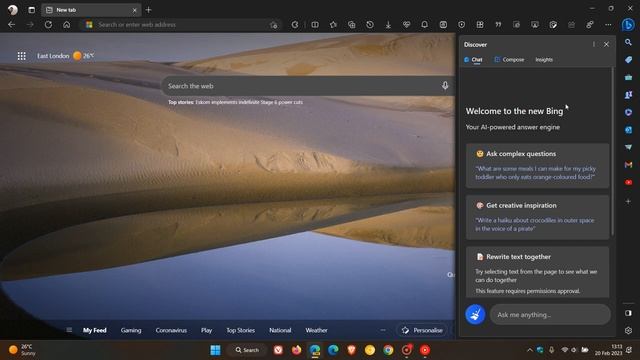 Microsoft Edge: Discover in side panel to become Bing Chat and new Top Stories on NTP смотреть онлайн