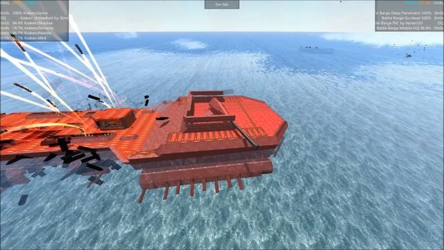 From The Depths Tournament Squadron Shootout E36 Battle Barge INC vs Kraken Unleashed смотреть онлайн