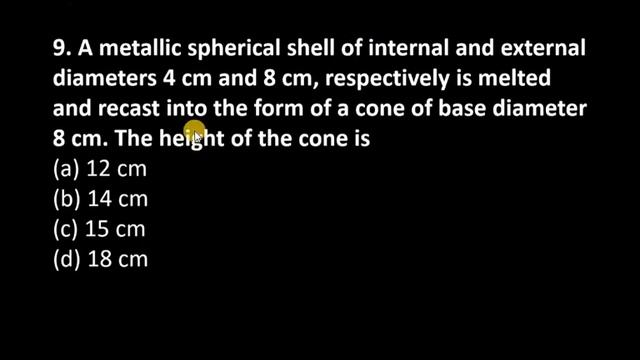 9. A metallic spherical shell of internal and external diameters 4 cm and 8 cm, respectively is mel смотреть онлайн