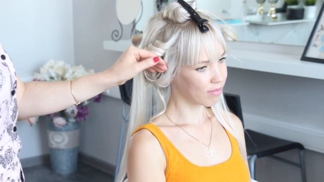 Локоны и челка. Крутим плойкой. Curly Hair