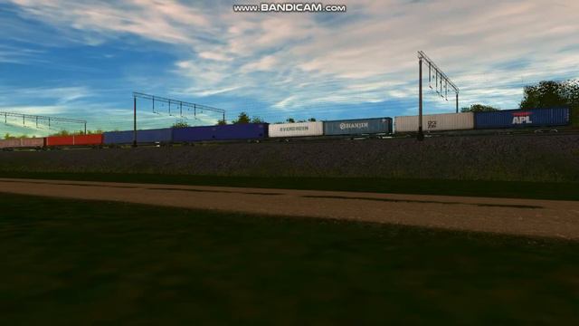 ВЛ10К-1461 С Грузовыми Вагонами В Trainz Simulator 2012 смотреть онлайн