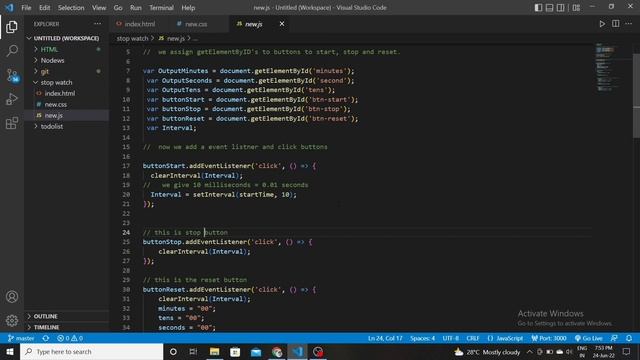 Stop Watch using Java Script смотреть онлайн