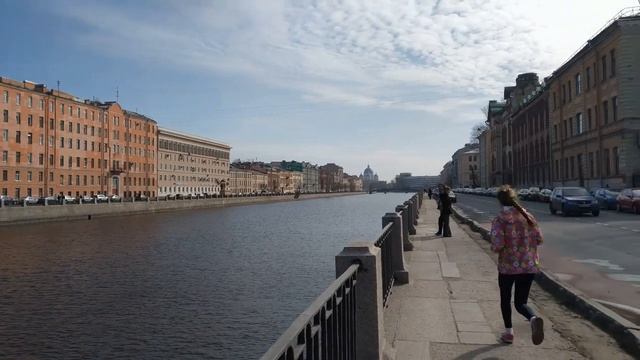 Прогулки по Петербургу. Набережная реки Фонтанки. Калинкин мост смотреть онлайн