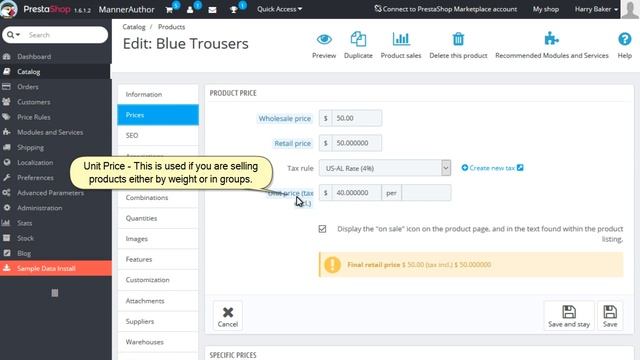 PrestaShop 1.6.x. Setting Pricing For Your Products смотреть онлайн