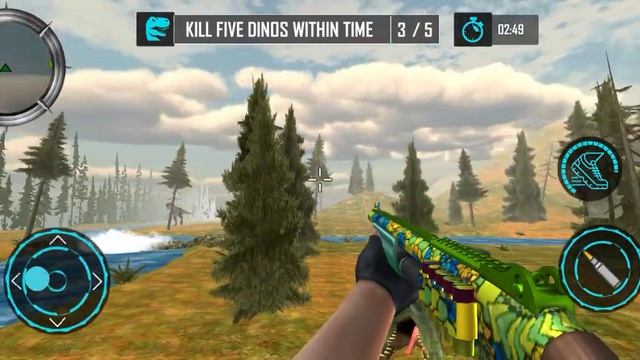 Real Dino Hunter Adventure Mode p01 - Android Gameplay | Jura Hunt 3D смотреть онлайн