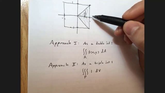 Triple Integral: Volume of a Pyramid смотреть онлайн