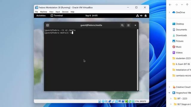 Setting up a shared folder for Fedora Workstation 38 in Oracle VM VirtualBox 7.0. смотреть онлайн