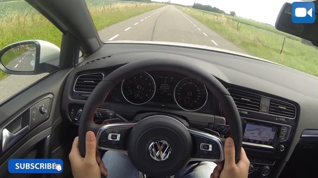POV VW Golf 7 GTI Performance GREAT! LAUNCH CONTROL Acceleration смотреть онлайн