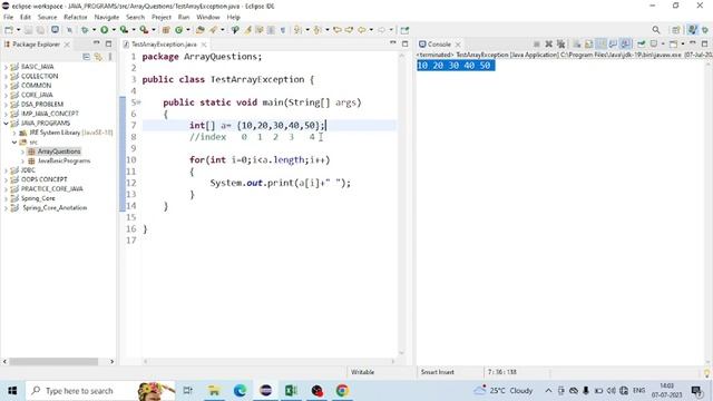 Array Index Out Bond Excption смотреть онлайн