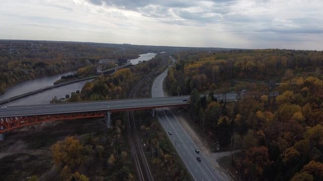 От моста дороги А-107, до моста ЦКАД через канал им. Москвы и обратно смотреть онлайн