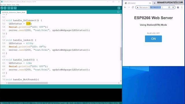 Build A Webserver On NodeMCU ESP8266 In Station Mode