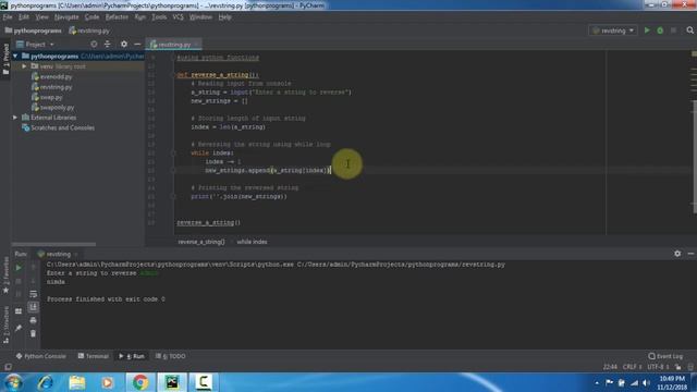 python tutorial for beginners | python reverse string program | python tutorial program| Harisystem смотреть онлайн