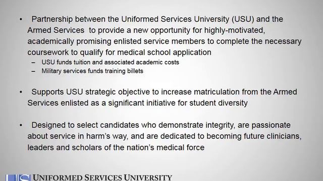 Enlisted to Medical Degree Preparatory Program смотреть онлайн