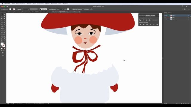 Рисуем игрушку на елку в Adobe Illustrator смотреть онлайн