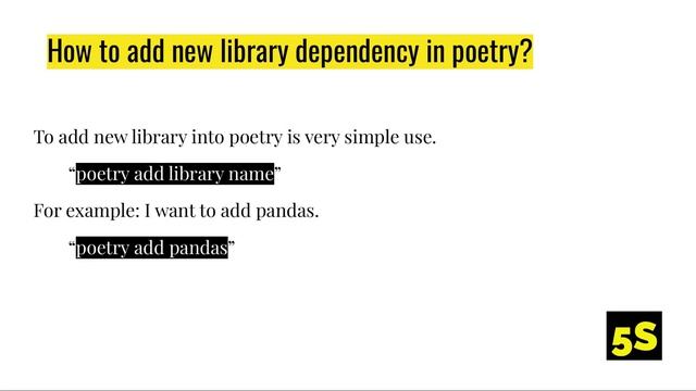 Poetry library (Python) смотреть онлайн