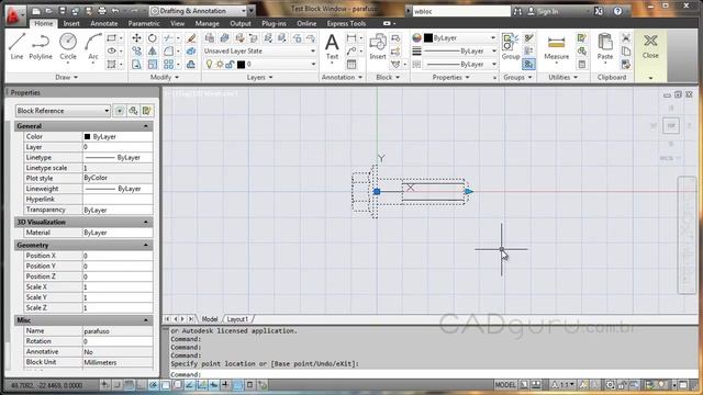 Aula 6.3- Redimensionando um bloco dinâmico - Curso Gratuito AutoCAD 2012 Avançado - CADguru смотреть онлайн