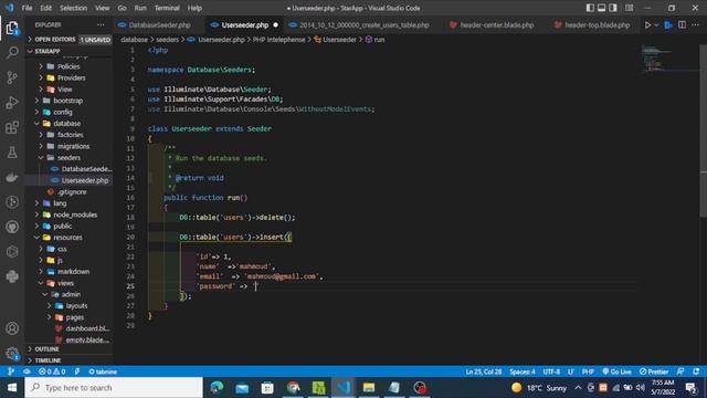 Laravel || How Make::Seeder in Laravel 9 смотреть онлайн