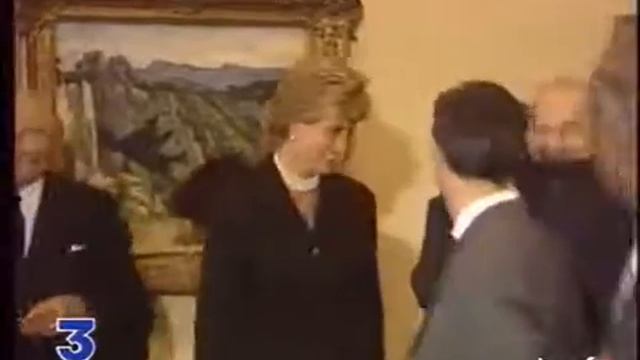 Princess Diana In France For Cezanne Exhibition