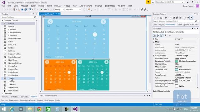 .NET Flat Calendar смотреть онлайн