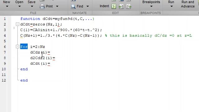 Solving Partial Differential Equation with Method of Lines (MOL) in MATLAB смотреть онлайн