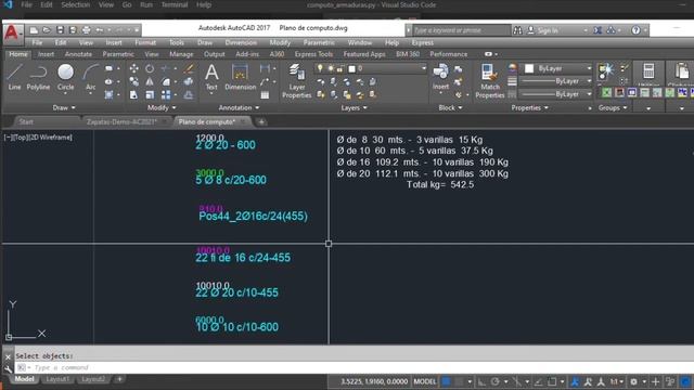 Computo automatico de Armaduras en Python y VBA para Autocad смотреть онлайн