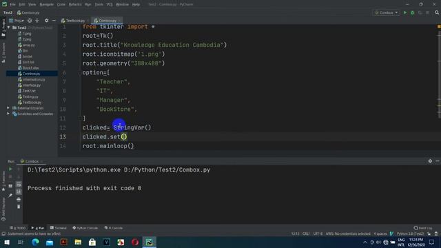 How to Create combobox in python tkinter смотреть онлайн